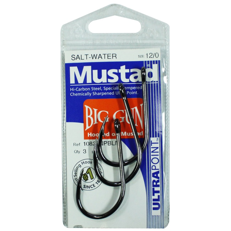 Mustad “Big Gun” Salt Water Hooks 1/0