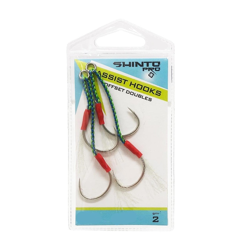 Shinto Pro Medium Assist Hooks Offset Double 1/0