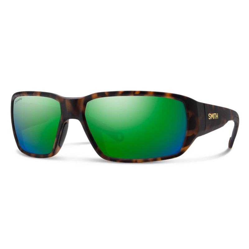 Smith Hookset Sunglasses Matte Tortoise (ChromaPop Glass Polarized Green Mirror)