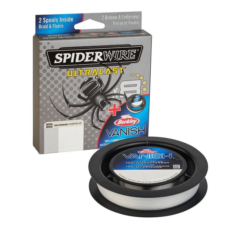 SpiderWire UltraCast Vanish Dual Spool Translucent/Clear 10lb