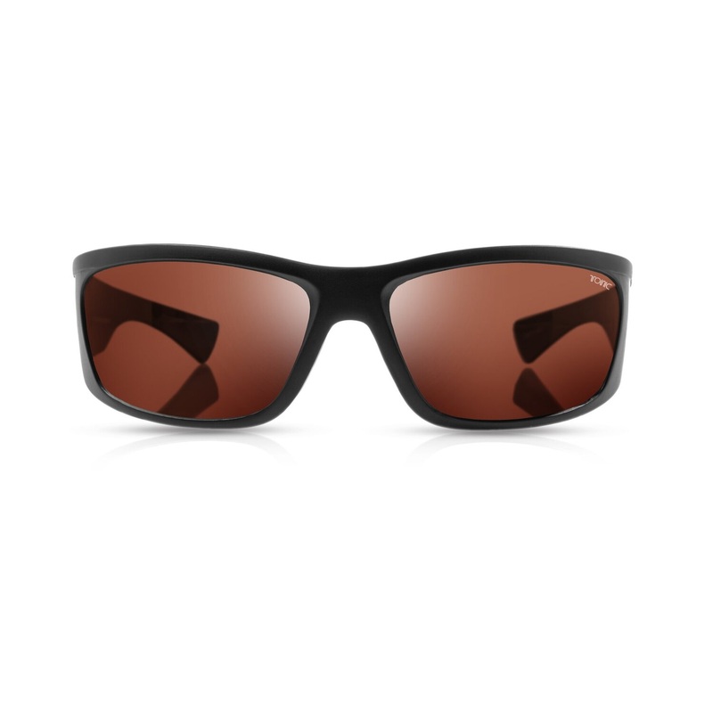 Tonic Shimmer Matt Black Glass Blue Mirror