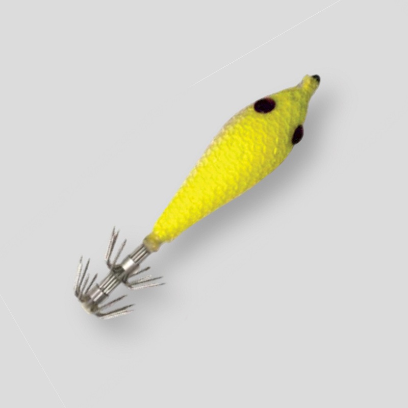 Tsunami TSQJ Weighted Squid Jig 1oz Chartreuse