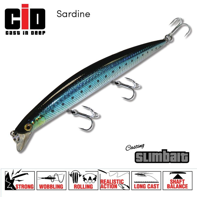 CID Slimbait 175 Chartreuse Flash