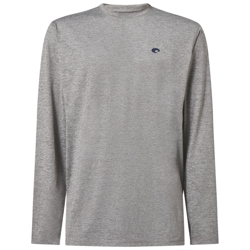 Costa Long Sleeve Voyager Performance Shirt Navy Blue Heather Small
