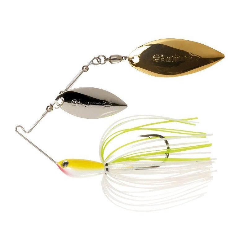 Molix Waterslash R Dbl Willow Spinnerbait White Chartreuse 3/8oz