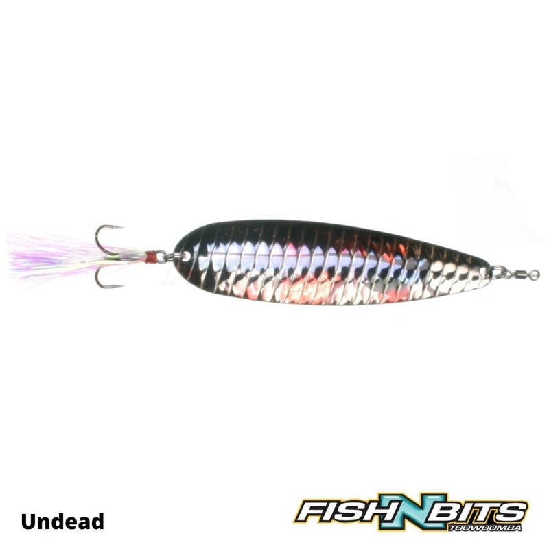 Nichols – Flutter Spoon 5′ Purple Threadfin