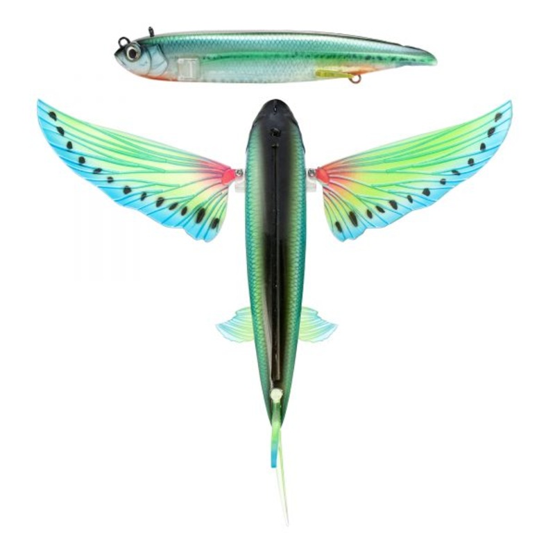 Nomad Design Slipstream Flying Fish Hybrid Lure 140mm Lumo Glow