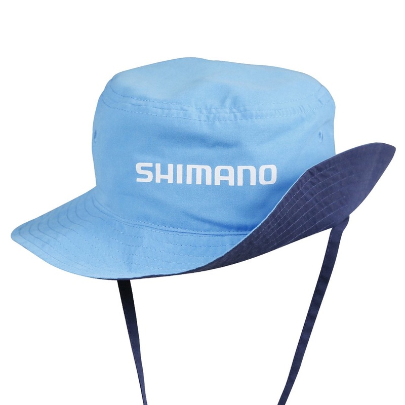Shimano Kids Reversible Bucket Hat – Navy Cyan