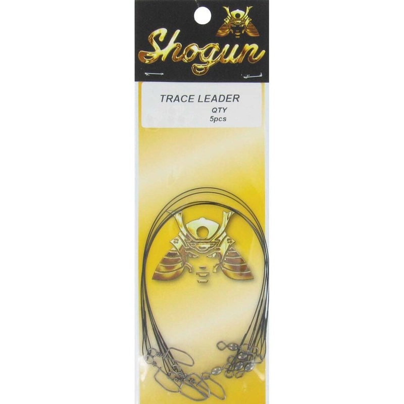 Shogun 12 Inch Clip-On Snap Trace Wire Leader 20lb