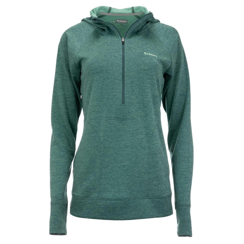Simms Womens Bugstopper Hoody XS AVALON TEAL HEATHER
