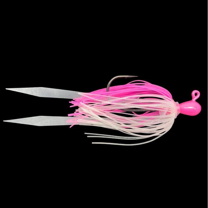 MagicTail Tear Drop Chicken Rig Jigs 1/4 oz – 2 Pack Blue/Pink