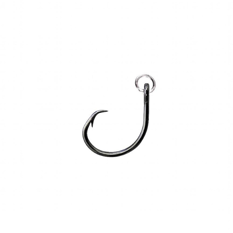 Mustad Ringed Demon Offset Circle Hook Black Nickel – R39943NP 8/0 25 Pack