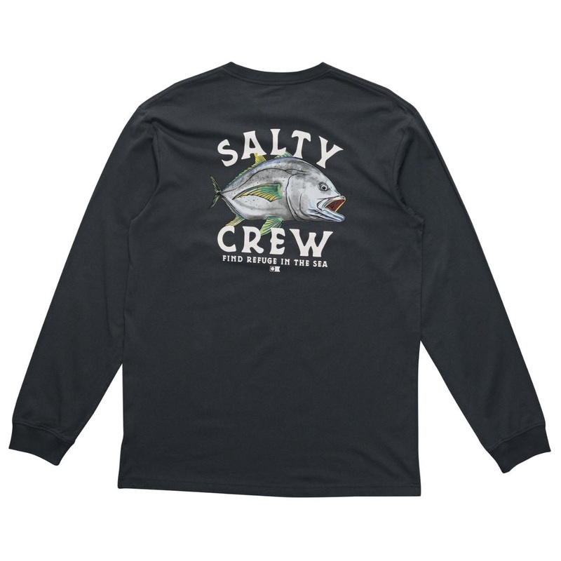 Salty Crew Classic Ulua L/S Shirt Small Coal