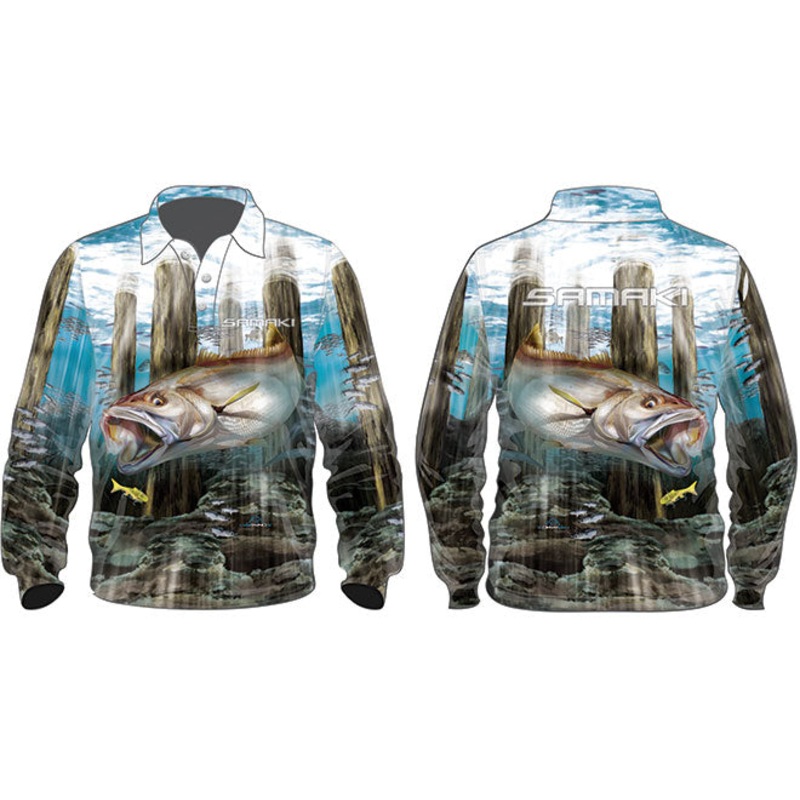 Samaki Mulloway Kids Fishing Shirt 10