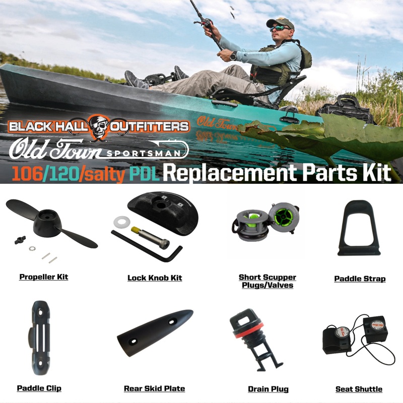 Black Hall Outfitters Old Town Sportsman 106/120/Salty PDL Replacement Parts Kit