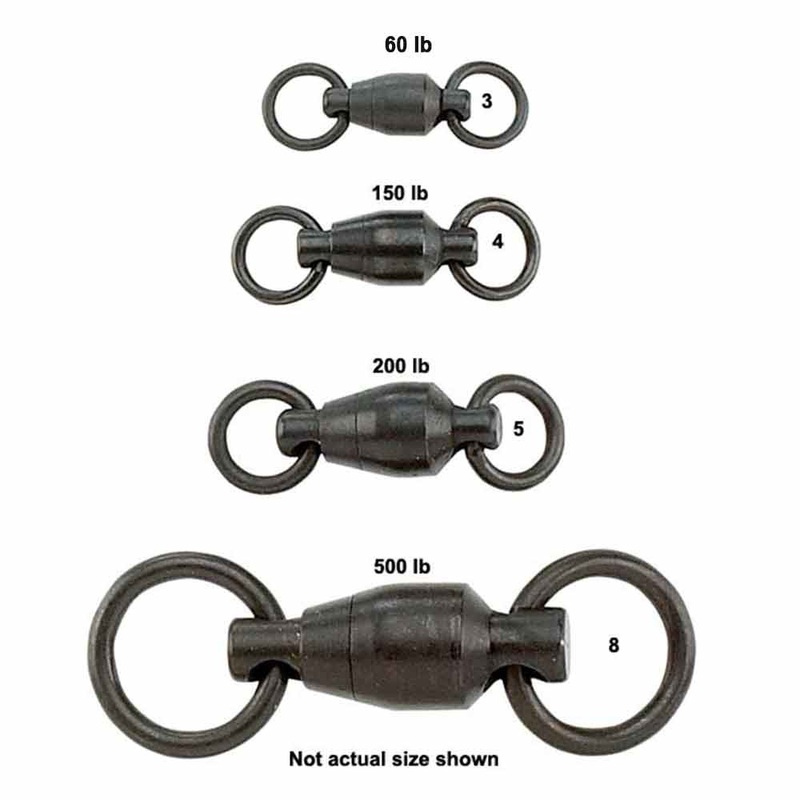 Sampo Black Ball Bearing Swivels 3