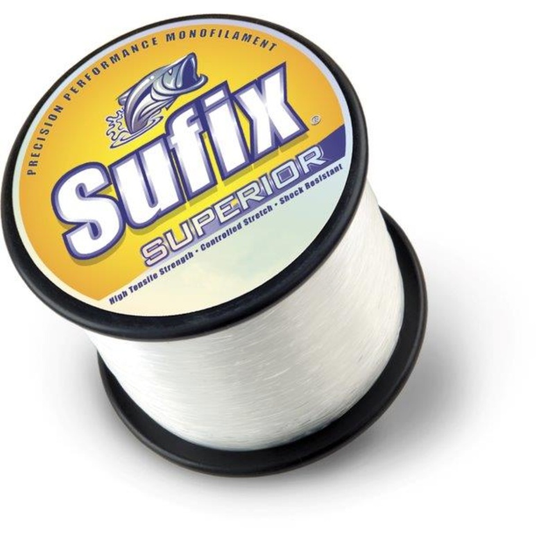 Sufix 2.2lb Spool Superior Monofilament Line CLEAR 100LB