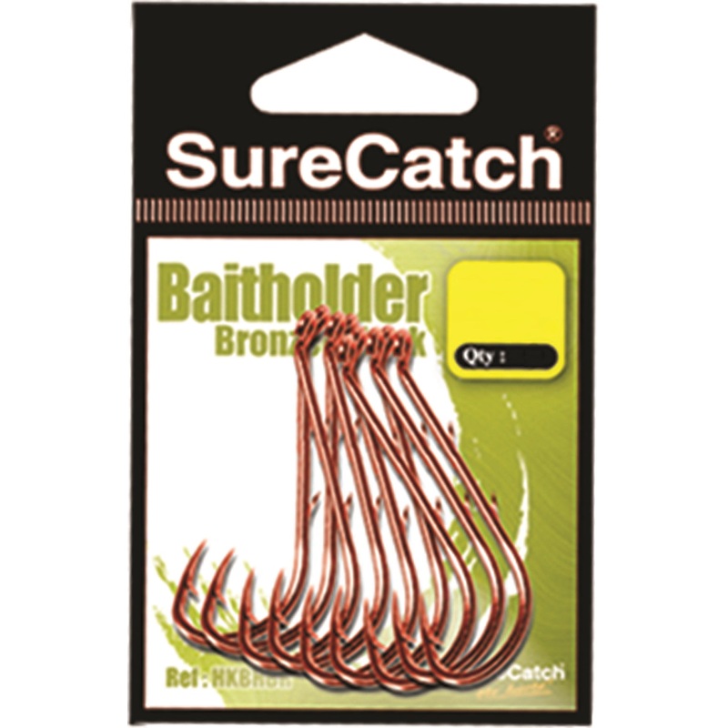 Sure Catch Bronzed Baitholder Hook 1