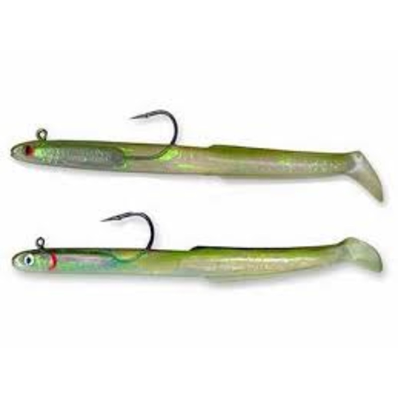 Tsunami Holographic Sand Eel 6″  – 4 pack Olive Back