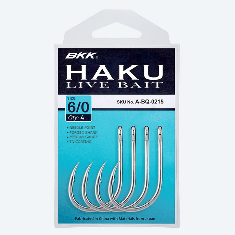 BKK Haku Livebait Hook 10/0