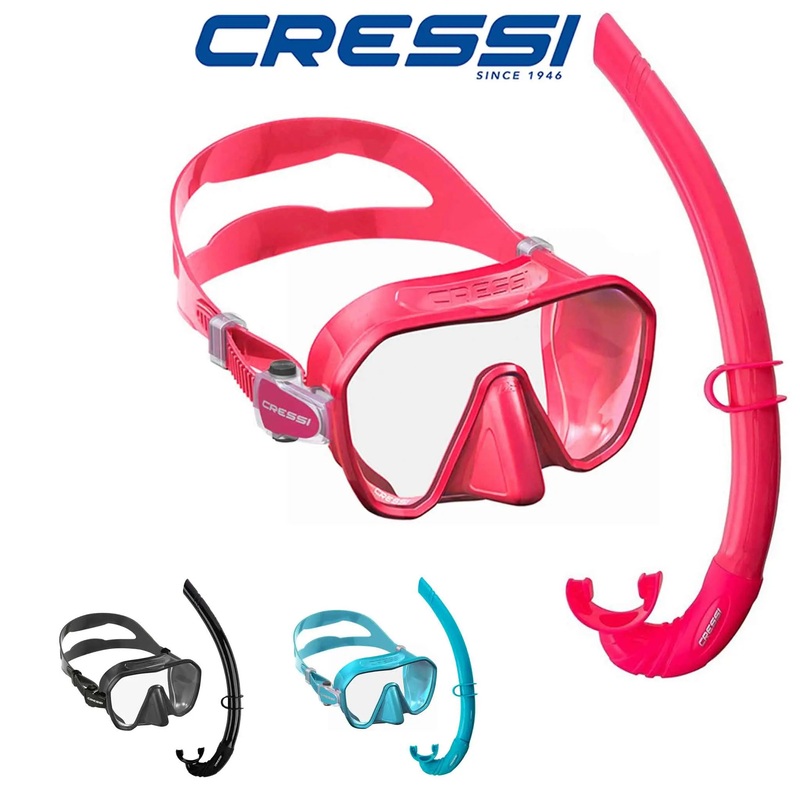 Cressi Z2 Small and Free Mask/Snorkle Set Black
