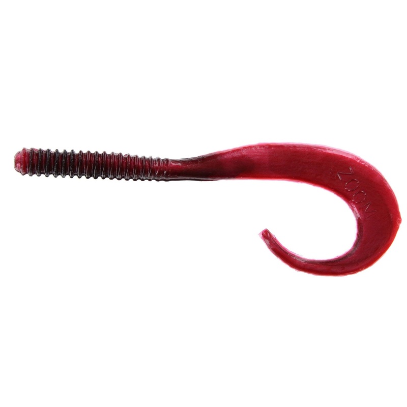 Zoom Big Dead Ringer 8” Red Shad 10Pk
