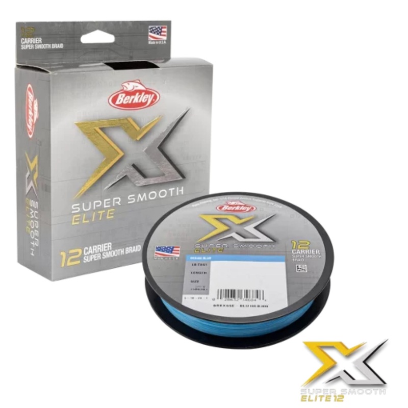 Berkley X Super Smooth Elite 12 Carrier Braid 10LB/300M Ocean Blue