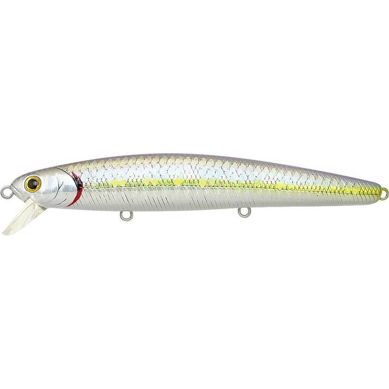 Lucky Craft Flash Minnow 110 Zebra Ms Chartreuse Shad