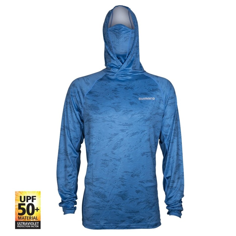 Shimano Hooded Tech Tee – Wave Dot Camo S