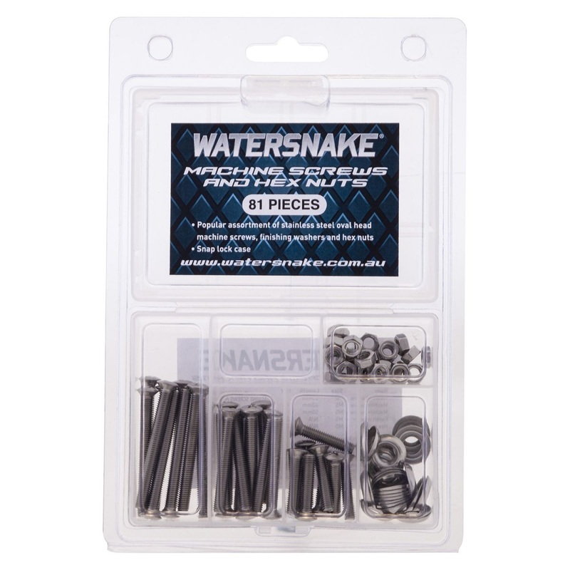 Watersnake Stainless Steel Machined Screws And Hex Nut Bulk Value Kit – 59089