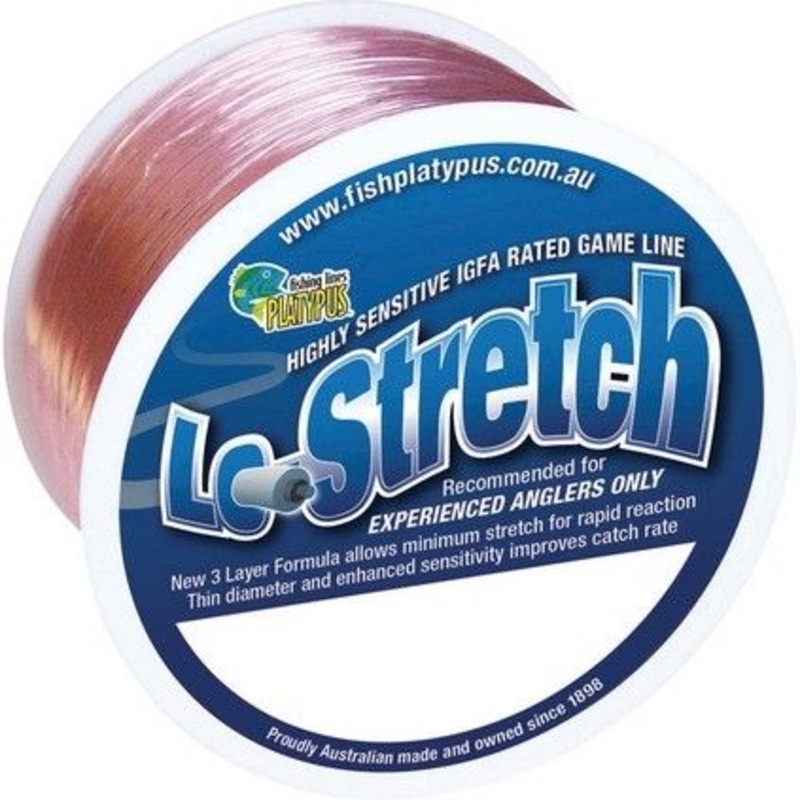 Platypus Lo-Stretch 500m Pink Mono Fishing Line 10kg