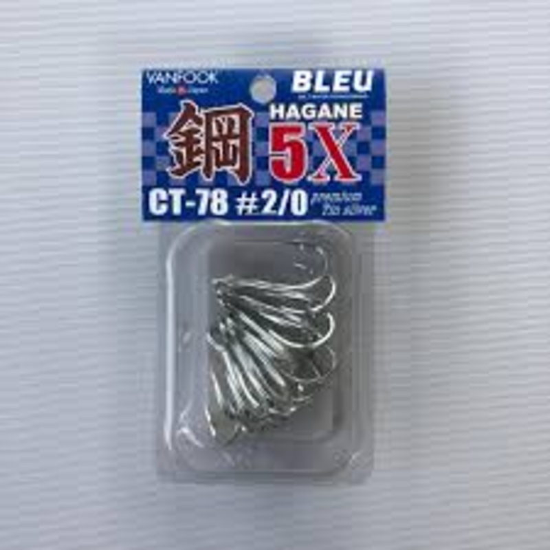 Treble Hook- Vanfook -Blue Hagan 5x – CT-78 2/0