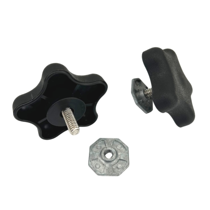 Carefree RV Awning Brace Knob with Clamp Pair Black