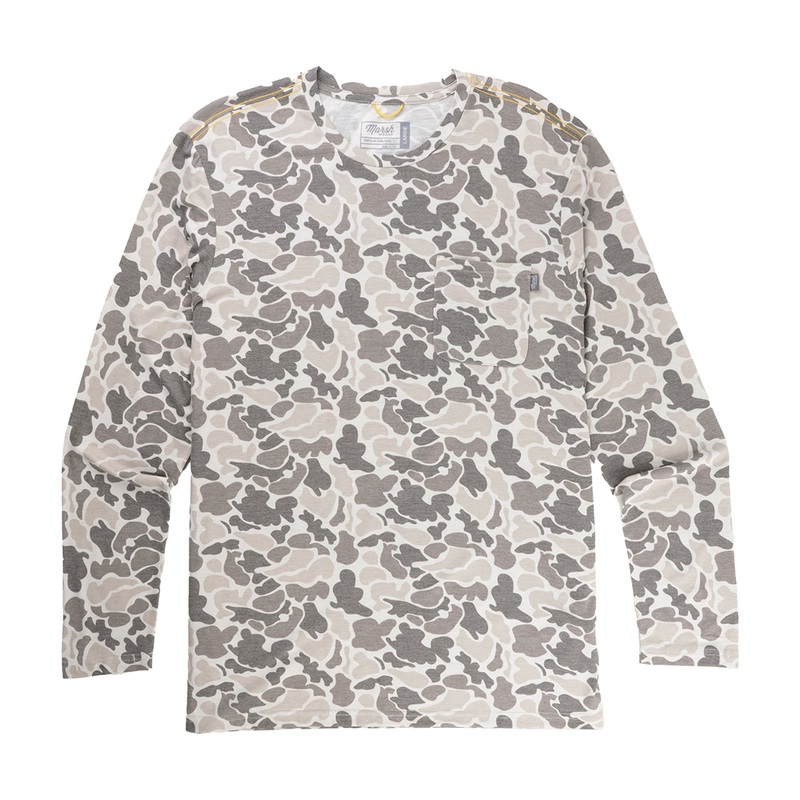 Marsh Wear Buxton Performance Crew Green Mallard Camo Small