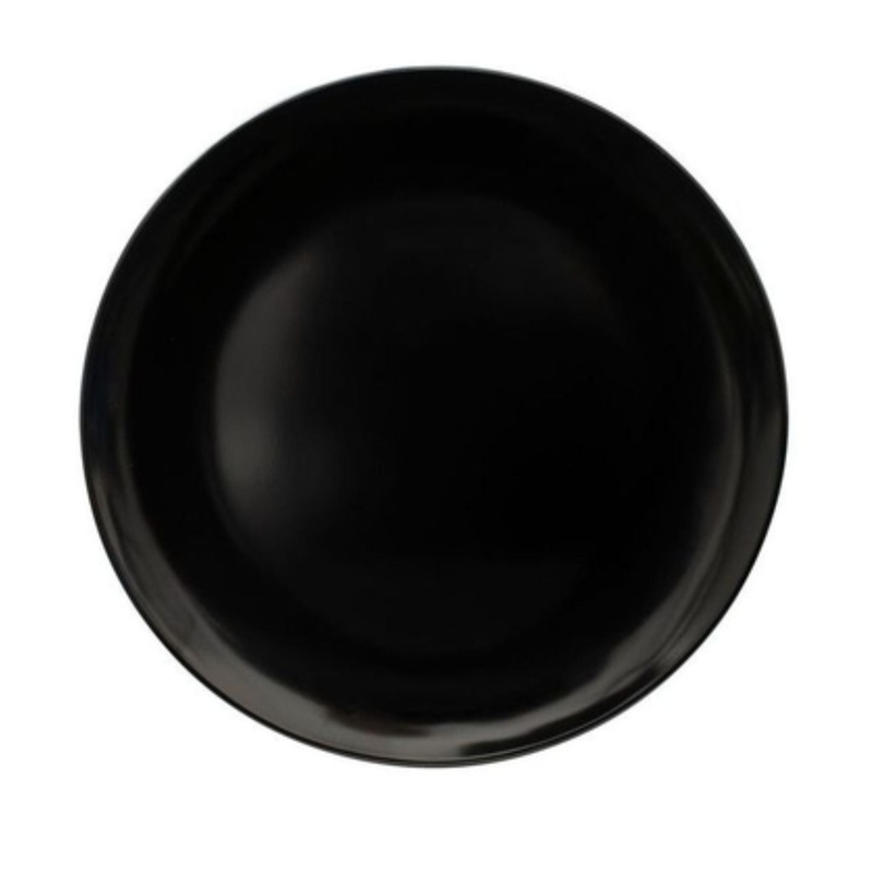 Serroni Melamine Plate 25Cm 25CM Black