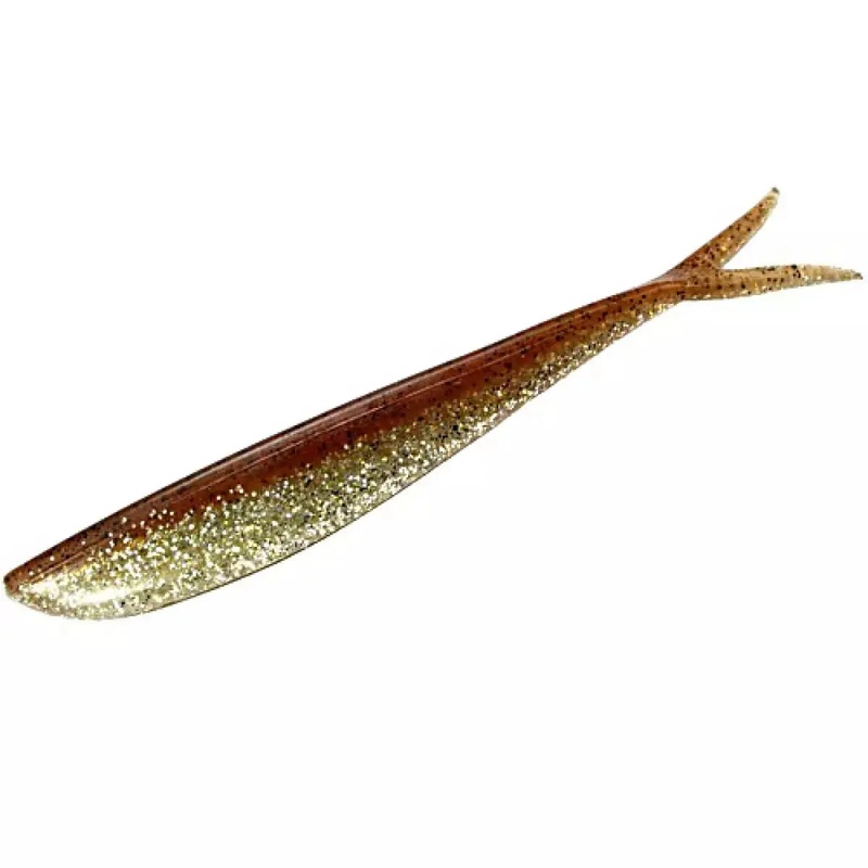 LUNKER CITY Fin-S Fish 10″ (254 mm) – 3 pc #004 Fire Perch