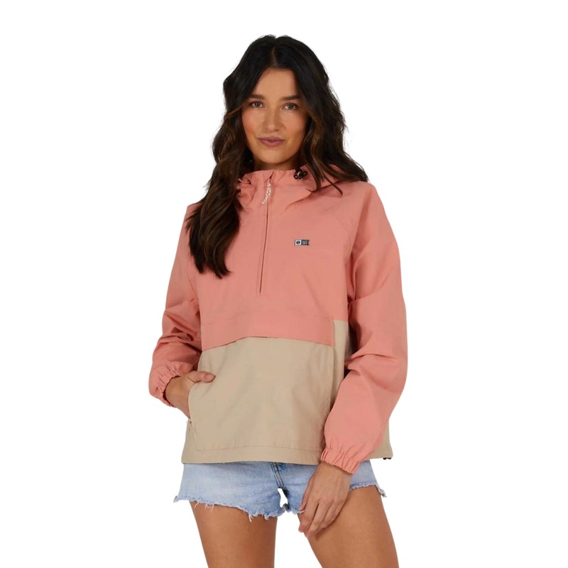 Salty Crew Mainsail Anorak Jacket S Terracotta/Sand Dune