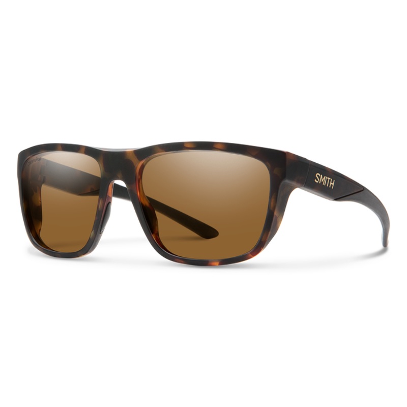 Smith Optics Barra Matte Tortoise Frame Polarised Performance Sunglasses Glass Brown