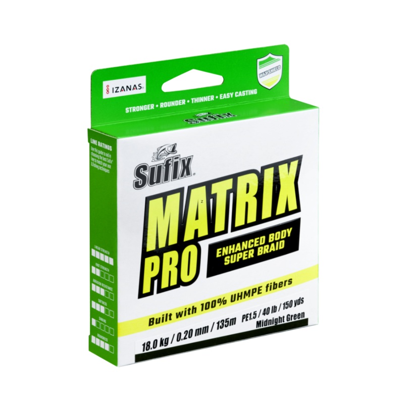 Sufix Matrix Pro 250M braid line 0.25mm|22.5kg|250M