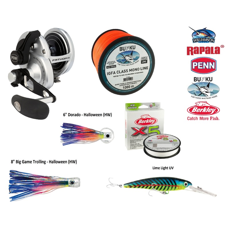 Penn Fathom 40N 2 Speed Trolling Pack