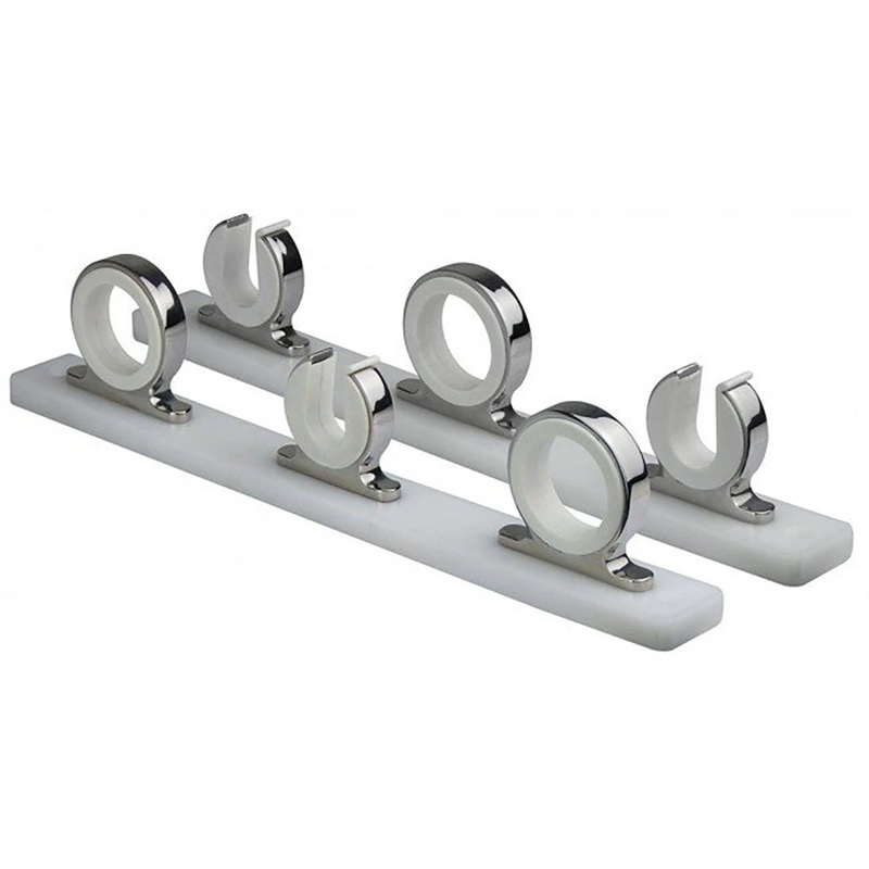 Reelaxn Rod Holder Hanger Rack Stainless Steel 3 Rod