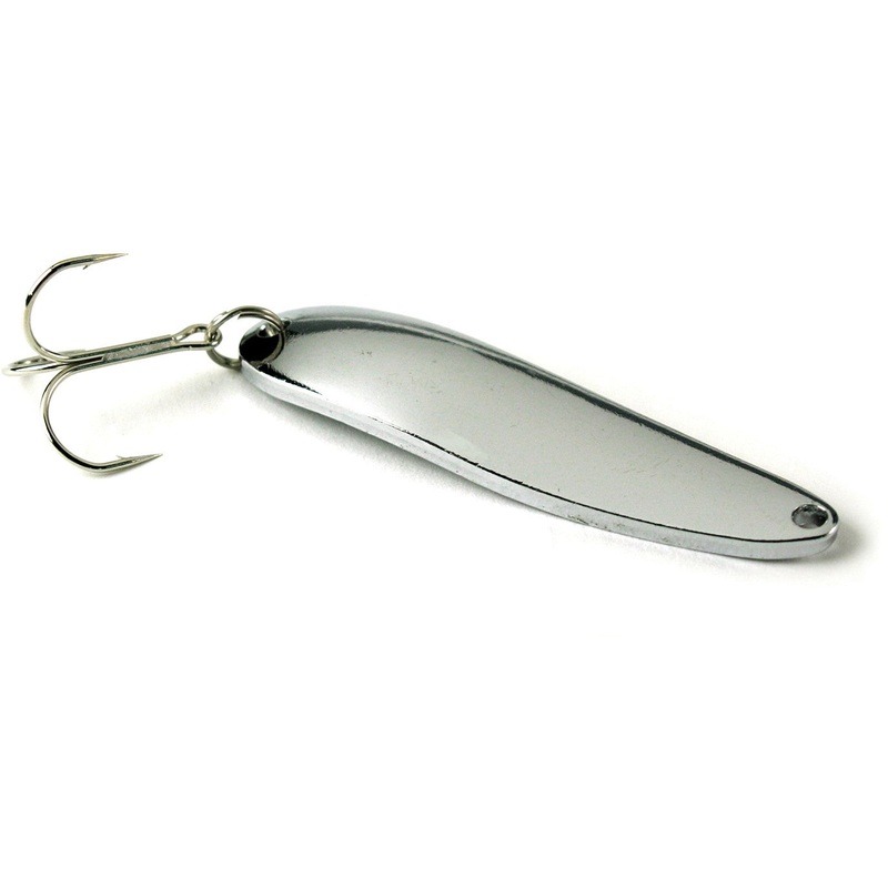 Sea Striker Nickel Plated Casting Spoon Carded Size 1oz, 3 3/8″ Carded