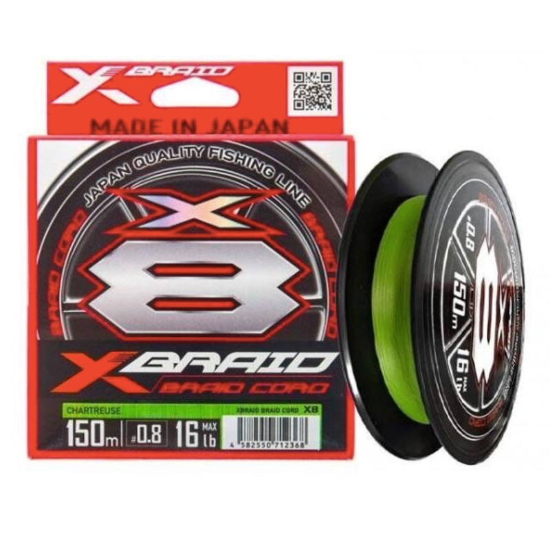 XBraid YGK Braid Cord X8 150m #0.3/0.09mm 8lb/3.6kg