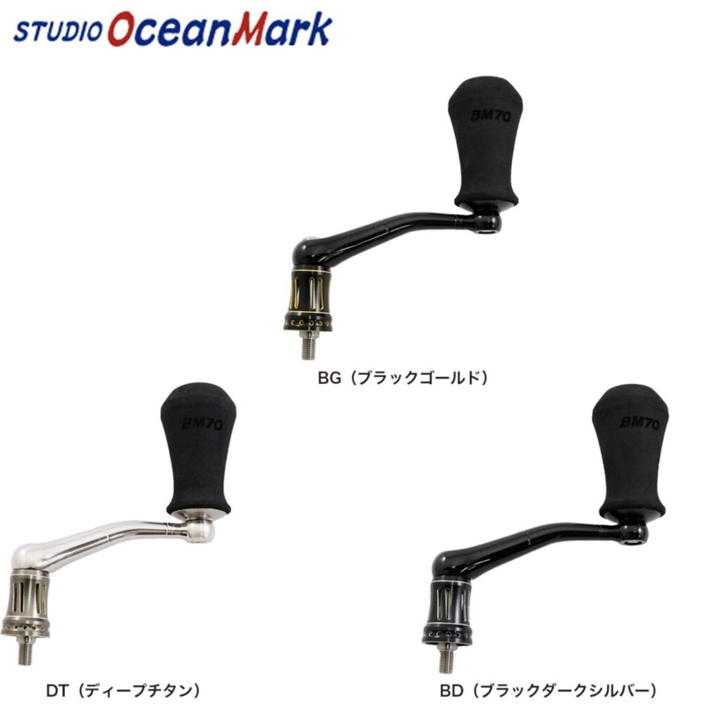 S.O.M Custom Handle NO LIMITS 19SW14000/8000BM70 BG (Black Gold) – Left