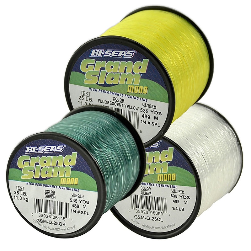 Hi-Seas Grand Slam Mono Fluorescent Yellow 6# 1/4lb