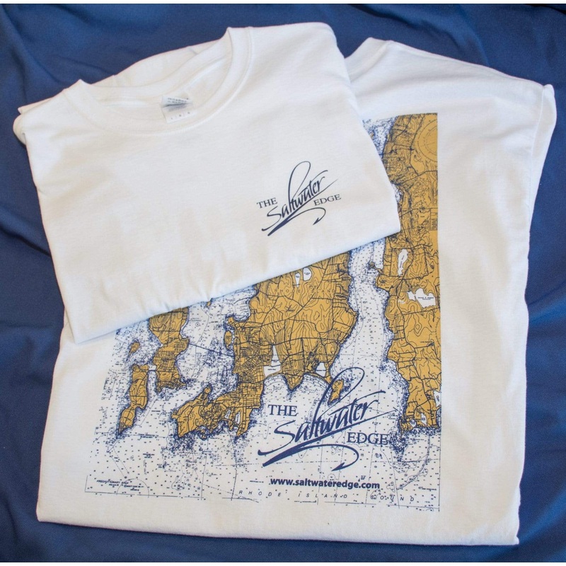 Saltwater Edge Short Sleeve Chart T-Shirts Medium White