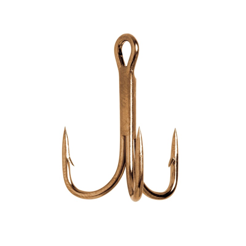 4X Strong Treble Hook Platinum Black 50 4