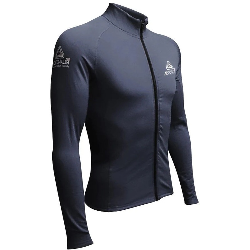 Adrenalin Ladies Long Sleeve Zip Rash Vest Black 10