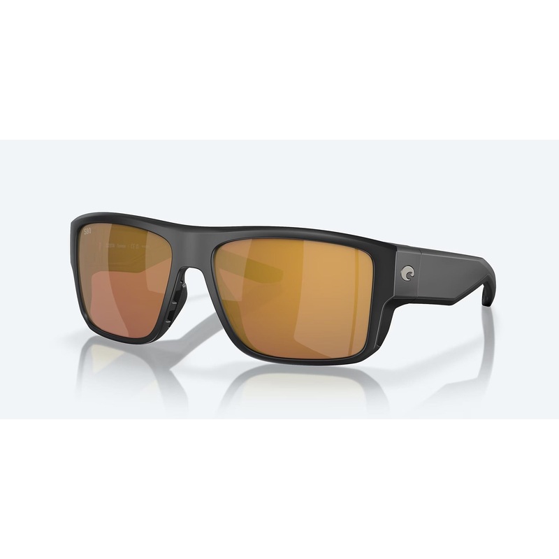Costa Taxman Sunglasses Matte Black Frame Gold Mirror 580G