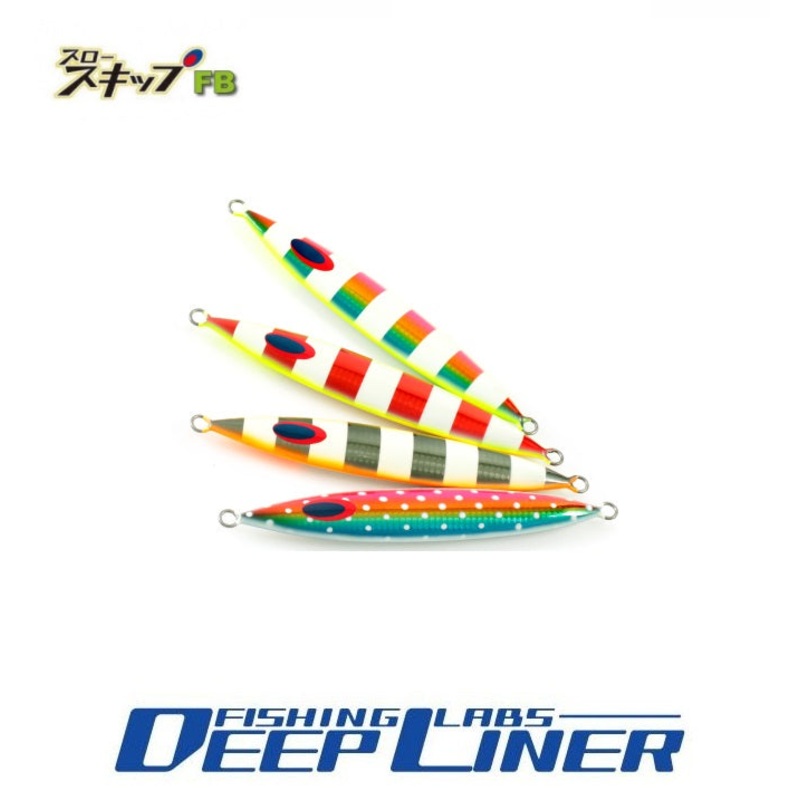 Deepliner Metal Jig Slow Skip FB 250g No.05 Indigo-Tangerine